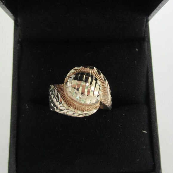 925 Sterling Silver Modernist Ring Size 6.25 Marked - Picture 3 of 9